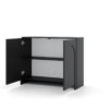 Kommode ARCO schwarz B/H/T: ca. 100x81x35 cm – Bild 5