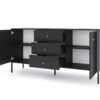 Kommode ISEO schwarz B/H/T: ca. 154,5x79x39 cm – Bild 2