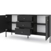 Kommode ISEO schwarz B/H/T: ca. 154,5x79x39 cm – Bild 4