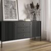 Kommode ISEO schwarz B/H/T: ca. 154,5x79x39 cm – Bild 5