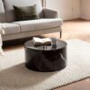Couchtisch schwarz Marmor Optik B/H/T: ca. 60x30x60 cm – Bild 3