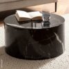 Couchtisch schwarz Marmor Optik B/H/T: ca. 60x30x60 cm – Bild 4