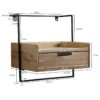 Nachtkonsole natur B/H/T: ca. 44x45x35 cm – Bild 2