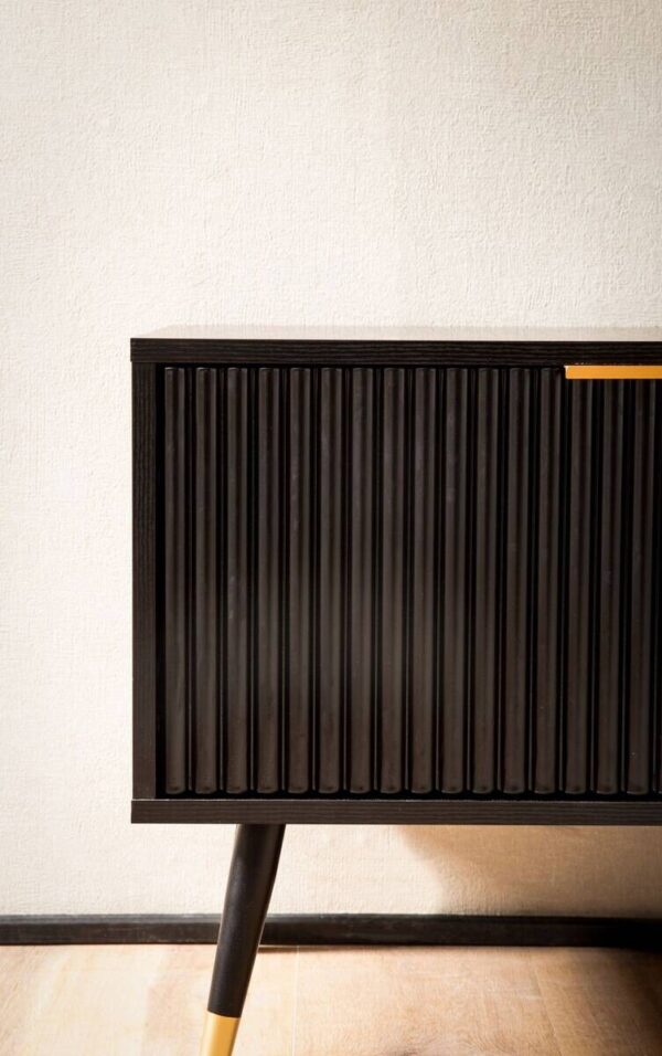 Lowboard schwarz B/H/T: ca. 150x51x39 cm – Bild 3