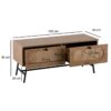 Lowboard Eiche Optik B/H/T: ca. 100x45x40 cm – Bild 2