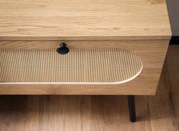 Lowboard Eiche Optik B/H/T: ca. 100x45x40 cm – Bild 3