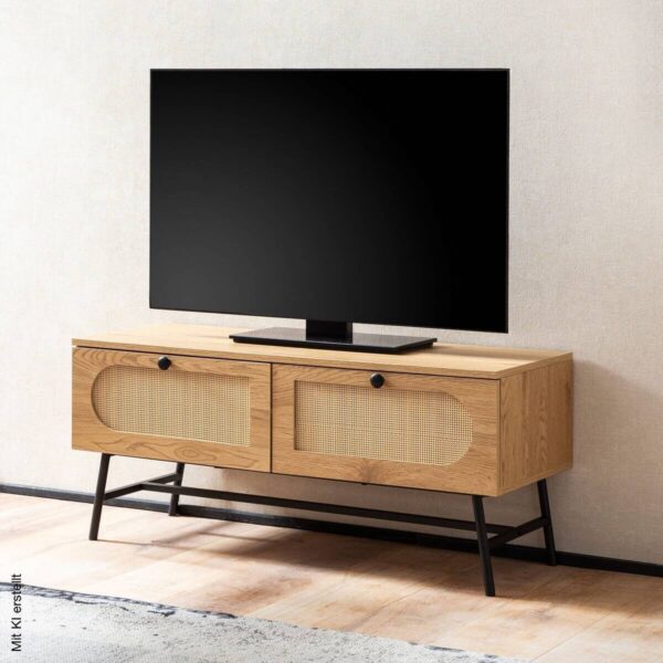 Lowboard Eiche Optik B/H/T: ca. 100x45x40 cm – Bild 5
