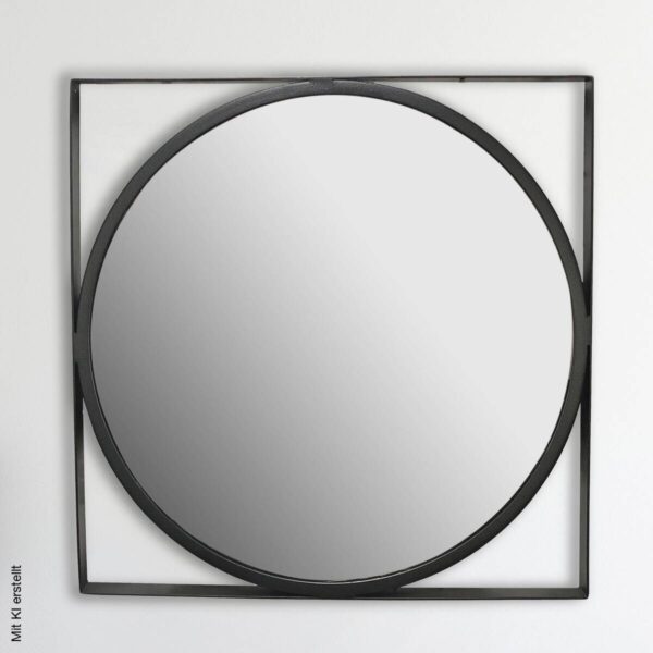 Wohnling Wandspiegel schwarz Metall T/D: ca. 2,5x54 cm – Bild 4