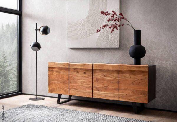 Sideboard braun B/H/T: ca. 180x75x45 cm – Bild 3