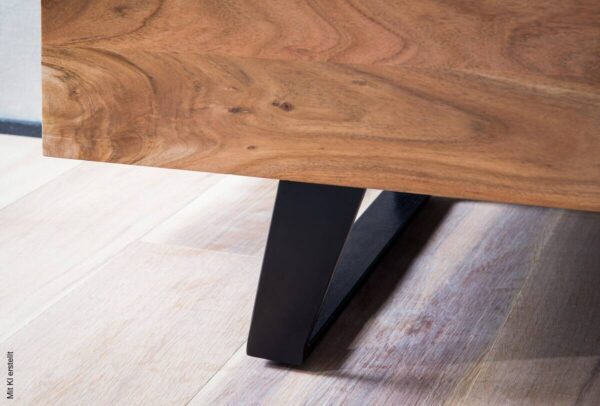Lowboard schwarz lackiert B/H/T: ca. 140x50x40 cm – Bild 3