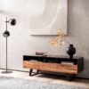 Lowboard schwarz lackiert B/H/T: ca. 140x50x40 cm – Bild 4