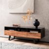 Lowboard schwarz lackiert B/H/T: ca. 140x50x40 cm – Bild 5