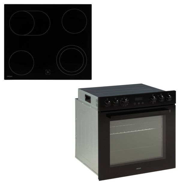 Mican Einbauherdset HSHDB73S schwarz B/H/T: ca. 59,5x59,5x57,5 cm – Bild 5