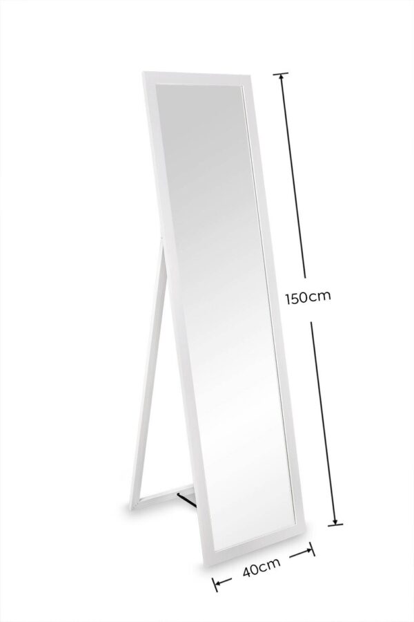 Mirrors & More Standspiegel Scarlett weiß B/H/T: ca. 40x150x2 cm – Bild 2