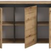 Sideboard Tomasa Evoke Oak Nachbildung schwarz B/H/T: ca. 120x84x36 cm Sideboard Tomasa Evoke Oak Nachbildung schwarz B/H/T: ca. 120x84x36 cm – Bild 2