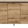 Sideboard Tomasa Evoke Oak Nachbildung schwarz B/H/T: ca. 120x84x36 cm Sideboard Tomasa Evoke Oak Nachbildung schwarz B/H/T: ca. 120x84x36 cm – Bild 4