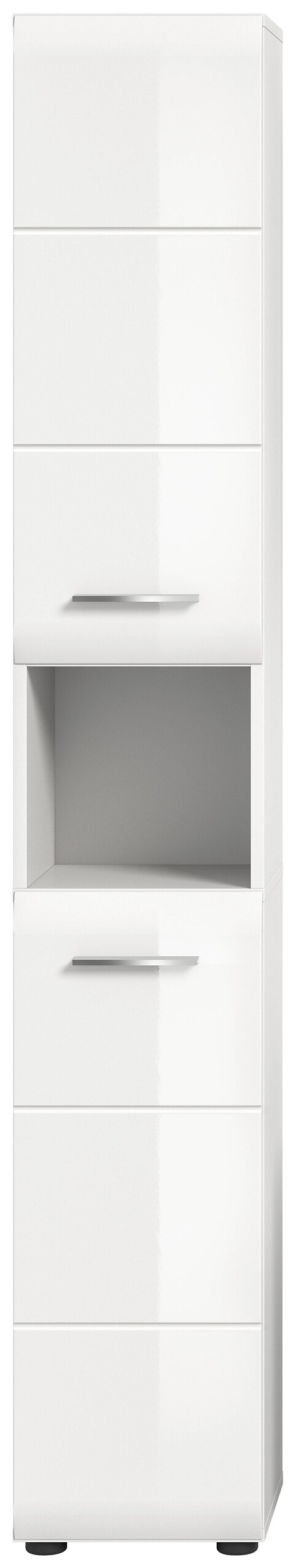 Hochschrank Ice weiß weiß Hochglanz B/H/T: ca. 30x185x30 cm – Bild 3