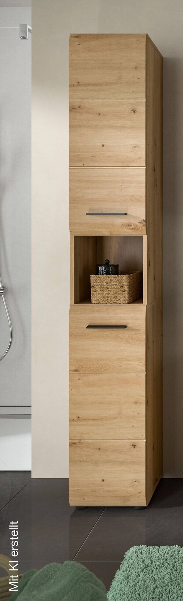 Hochschrank Ice Artisan Oak Nachbildung B/H/T: ca. 30x185x30 cm – Bild 5