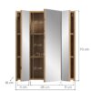 Spiegelschrank Ice Artisan Oak Nachbildung B/H/T: ca. 60x70x18 cm – Bild 2