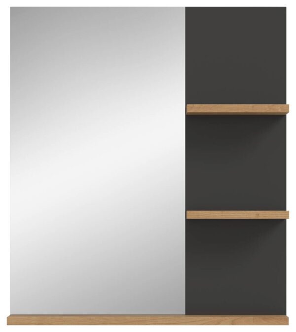 Wandspiegel Canu Basalt Eiche Artisan Nachbildung B/H/T: ca. 63x73x16 cm Wandspiegel Canu Basalt Eiche Artisan Nachbildung B/H/T: ca. 63x73x16 cm – Bild 5