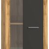 Vitrine Jam Eiche Wotan Nachbildung grau B/H/T: ca. 60x159x35 cm Vitrine Jam Eiche Wotan Nachbildung grau B/H/T: ca. 60x159x35 cm – Bild 2