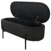 Bank NOVA schwarz Metall B/H/T: ca. 95x42x37,5 cm Bank NOVA schwarz Metall B/H/T: ca. 95x42x37,5 cm – Bild 2