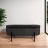 Bank NOVA schwarz Metall B/H/T: ca. 95x42x37,5 cm Bank NOVA schwarz Metall B/H/T: ca. 95x42x37,5 cm – Bild 3