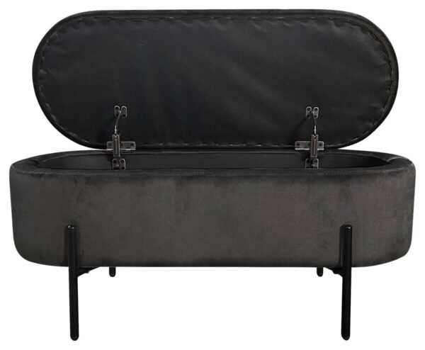 Bank NOVA schwarz Metall B/H/T: ca. 95x42x37,5 cm Bank NOVA schwarz Metall B/H/T: ca. 95x42x37,5 cm – Bild 4