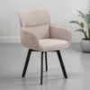 Stuhl RICO, 2er-Set schwarz taupe Metall Stoff B/H/T: ca. 61x90x63 cm – Bild 4