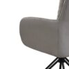 Stuhl TINO, 2er-Set schwarz grau Metall Microfaser B/H/T: ca. 62x94x70 cm – Bild 5