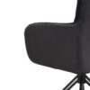 Stuhl TINO, 2er-Set schwarz Metall Microfaser B/H/T: ca. 62x94x70 cm – Bild 3