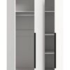 Kleiderschrank KOPENHAGEN weiß B/H/T: ca. 120x181x52 cm – Bild 5