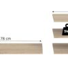 Einlegeböden-Set OAKLAND Eiche Sonoma B/H/T: ca. 78x1,6x48 cm Einlegeböden-Set OAKLAND Eiche Sonoma B/H/T: ca. 78x1,6x48 cm – Bild 2