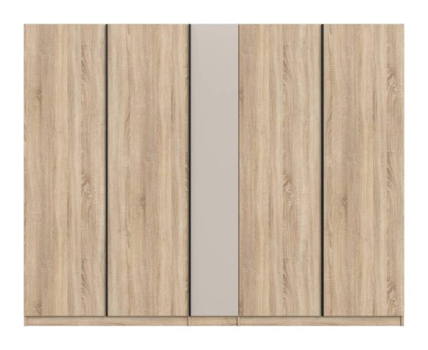 Kleiderschrank OAKLAND Eiche Sonoma Nachbildung Cashmere B/H/T: ca. 230x183x53 cm Kleiderschrank OAKLAND Eiche Sonoma Nachbildung Cashmere B/H/T: ca. 230x183x53 cm – Bild 3