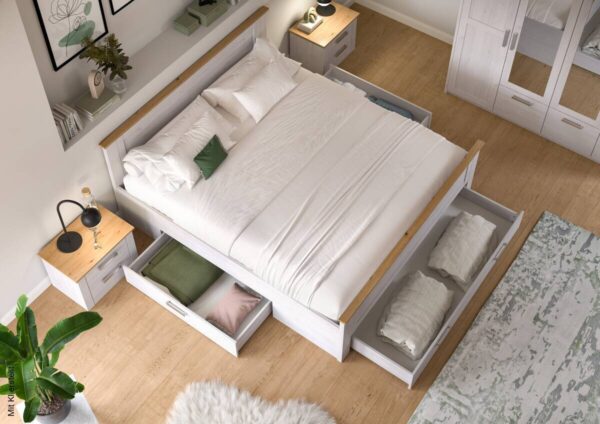 Bett VERONA Sibiu Lärche Nachbildung Eiche Artisan Nachbildung Bett VERONA Sibiu Lärche Nachbildung Eiche Artisan Nachbildung – Bild 3