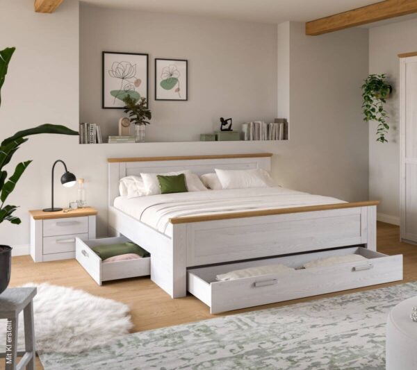 Bettanlage VERONA Sibiu Lärche Nachbildung Eiche Artisan Nachbildung Bettanlage VERONA Sibiu Lärche Nachbildung Eiche Artisan Nachbildung – Bild 2