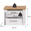 Nachtkonsole VERONA Sibiu Lärche Nachbildung Eiche Artisan Nachbildung B/H/T: ca. 56x43x39 cm Nachtkonsole VERONA Sibiu Lärche Nachbildung Eiche Artisan Nachbildung B/H/T: ca. 56x43x39 cm – Bild 3