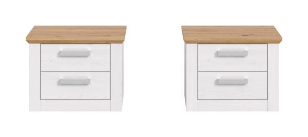 Nachtkonsolen VERONA Sibiu Lärche Nachbildung Eiche Artisan Nachbildung B/H/T: ca. 56x43x39 cm Nachtkonsolen VERONA Sibiu Lärche Nachbildung Eiche Artisan Nachbildung B/H/T: ca. 56x43x39 cm – Bild 5