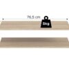 Einlegeböden-Set ZUBEHÖR 2er Eiche Sonoma B/H/T: ca. 77x2x48 cm – Bild 2