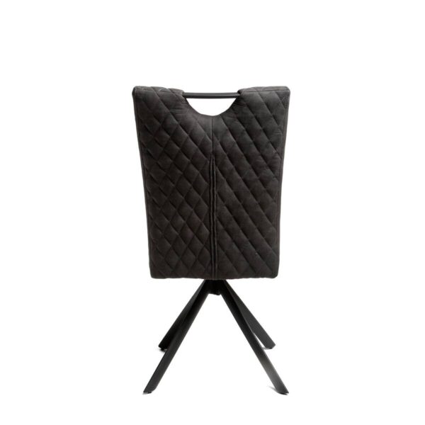Stuhl Georgia anthrazit Microfaser B/H/T: ca. 47x95x46 cm Stuhl Georgia anthrazit Microfaser B/H/T: ca. 47x95x46 cm – Bild 2