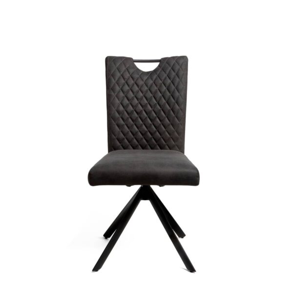 Stuhl Georgia anthrazit Microfaser B/H/T: ca. 47x95x46 cm Stuhl Georgia anthrazit Microfaser B/H/T: ca. 47x95x46 cm – Bild 3