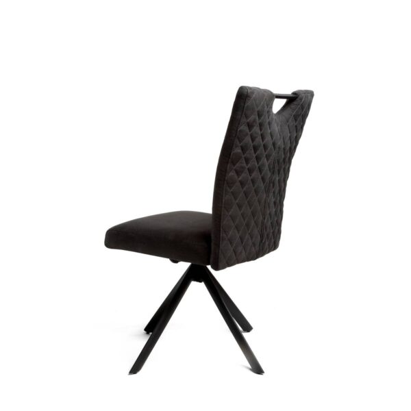Stuhl Georgia anthrazit Microfaser B/H/T: ca. 47x95x46 cm Stuhl Georgia anthrazit Microfaser B/H/T: ca. 47x95x46 cm – Bild 4
