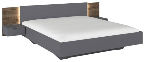 Bettanlage Marbella grau B/H/T: ca. 266x83x208 cm Liegefläche B/L: ca. 180x200 cm – Bild 3
