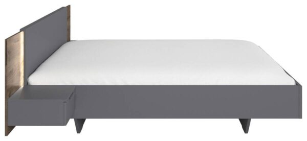 Bettanlage Marbella grau B/H/T: ca. 266x83x208 cm Liegefläche B/L: ca. 180x200 cm – Bild 5
