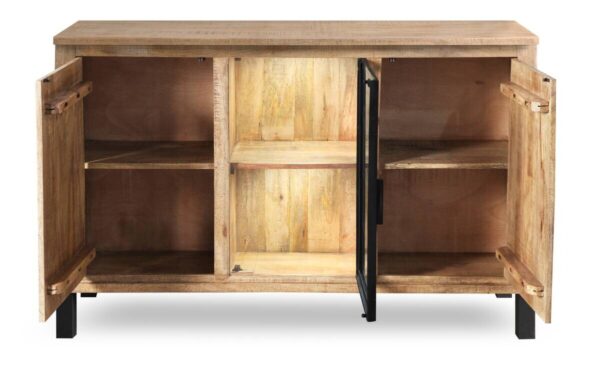 Sideboard Kali latte Mango B/H/T: ca. 145x90x40 cm – Bild 2