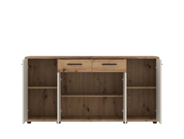 Kommode Fontana Plus Eiche Artisan Nachbildung Kaschmir B/H/T: ca. 174x87x40 cm Kommode Fontana Plus Eiche Artisan Nachbildung Kaschmir B/H/T: ca. 174x87x40 cm – Bild 2