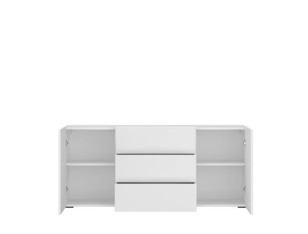 Sideboard Otis weiß Hochglanz B/H/T: ca. 140x62x35 cm – Bild 2