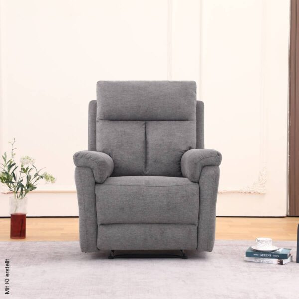 Sessel grau Polyester B/H/T: ca. 87x102x94 cm – Bild 5