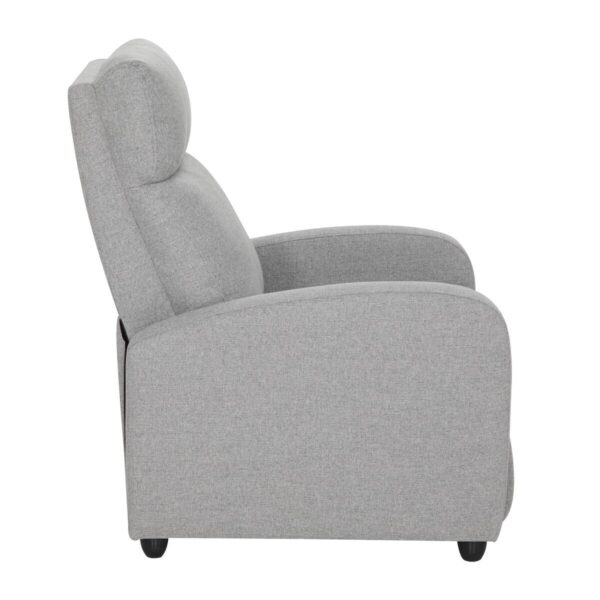 TV-Sessel grau Polyester B/H/T: ca. 68,5x100x86 cm – Bild 3