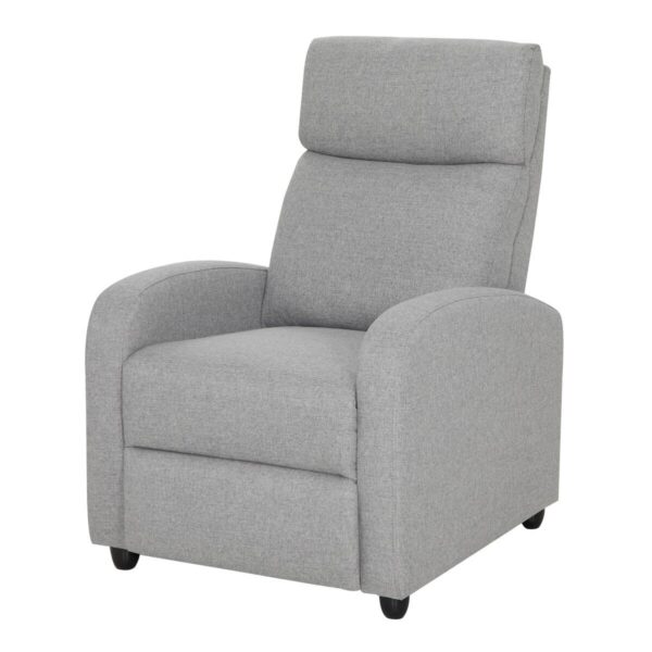 TV-Sessel grau Polyester B/H/T: ca. 68,5x100x86 cm – Bild 4